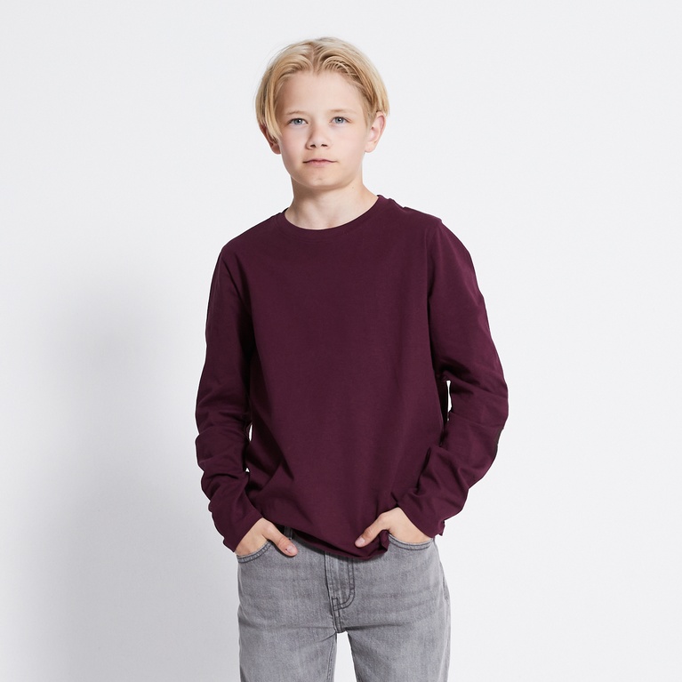 Long sleeve tee "Kim" Light Burgundy